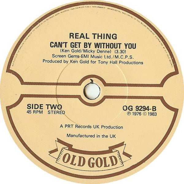 The Real Thing : You To Me Are Everything (7", Single)