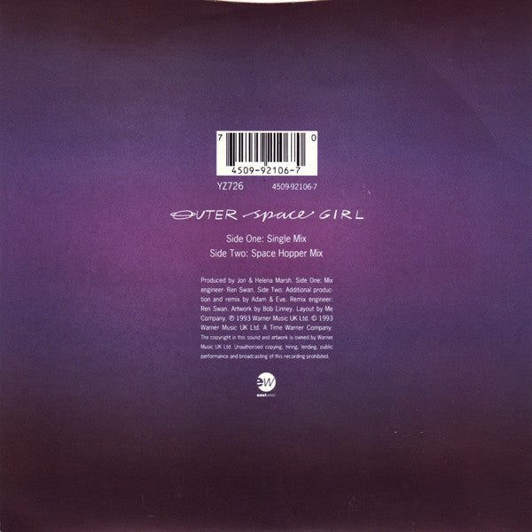 The Beloved : Outer Space Girl (7")