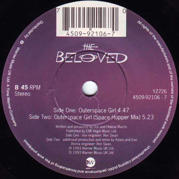 The Beloved : Outer Space Girl (7")
