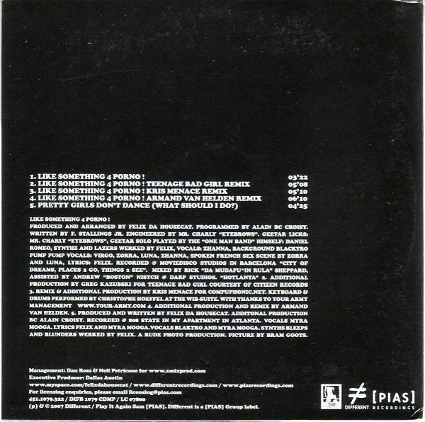 Felix Da Housecat : Like Something 4 Porno! (CD)
