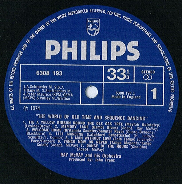 Ray McVay & His Orchestra : The World Of Old Time & Sequence Dancing (LP, Album)