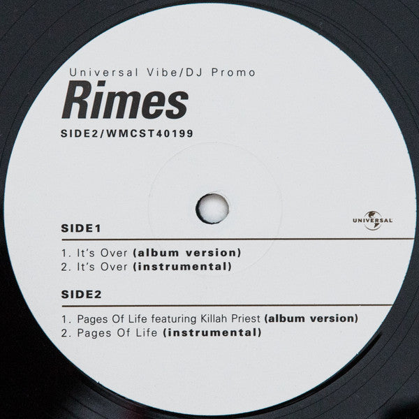 Rimes : It's Over (12")