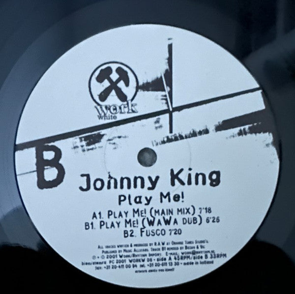 Johnny King : Play Me! (12")