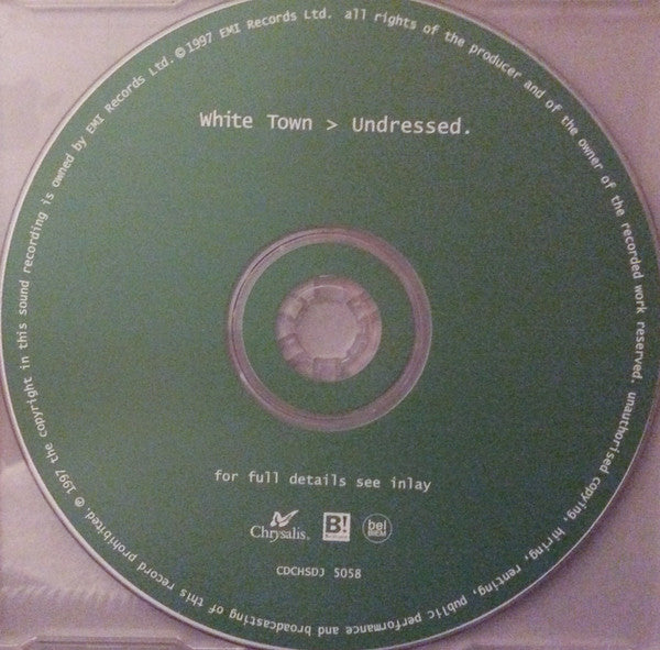 White Town : Undressed (CD, Single, Promo)