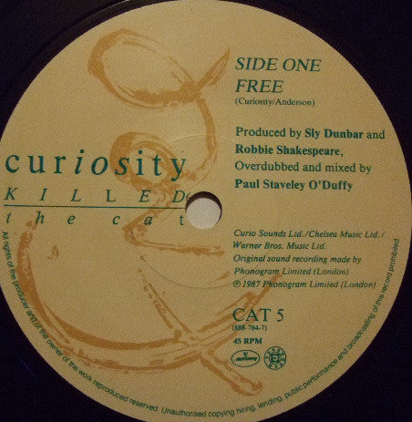 Curiosity Killed The Cat : Free (7", Single, Pap)