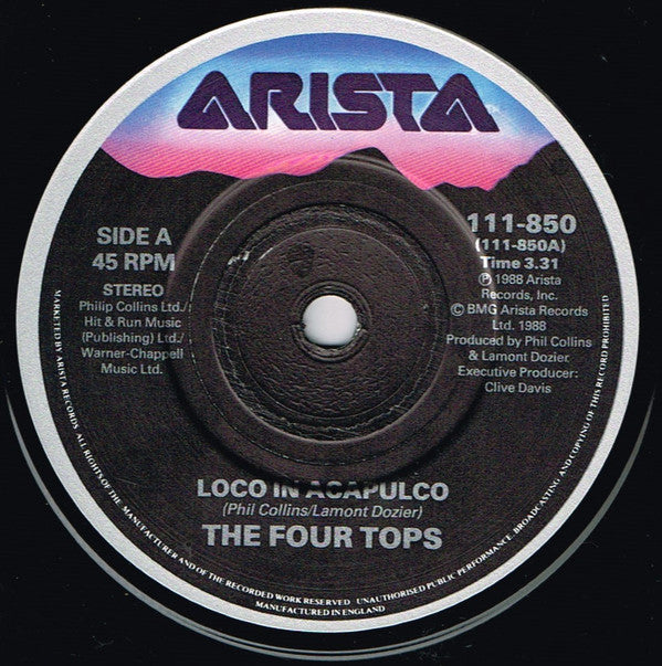 Four Tops : Loco In Acapulco (7", Single, S/Edition)