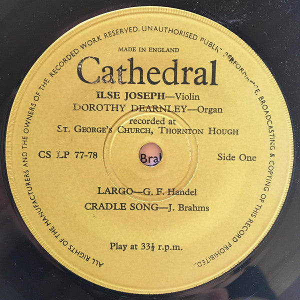 Ilse Joseph : Living Memorial For Our Four Children Gassed At Auschwitz (7")
