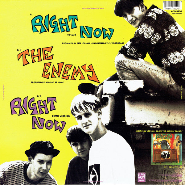 Airhead (3) : Right Now (12", Ltd, Num, P.R)