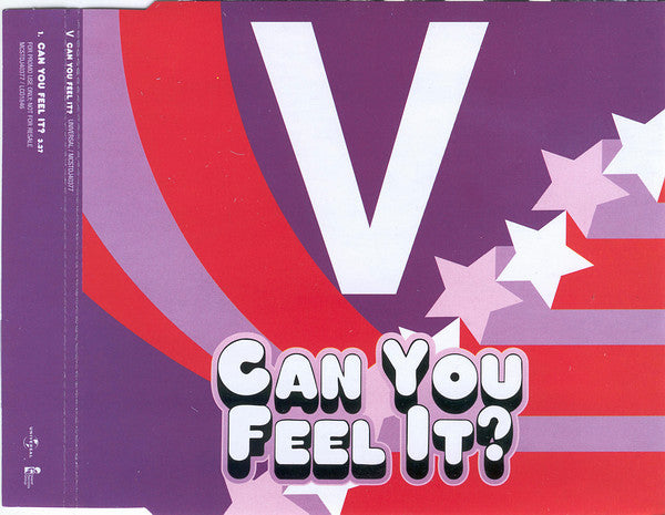 V (9) : Can You Feel It? (CD, Single, Promo)