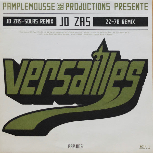 Johnny Fiasco / Joe Zas : Chicago Versailles EP.1 (12", EP)
