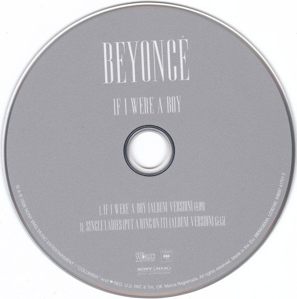 Beyoncé : If I Were A Boy (CD, Single)