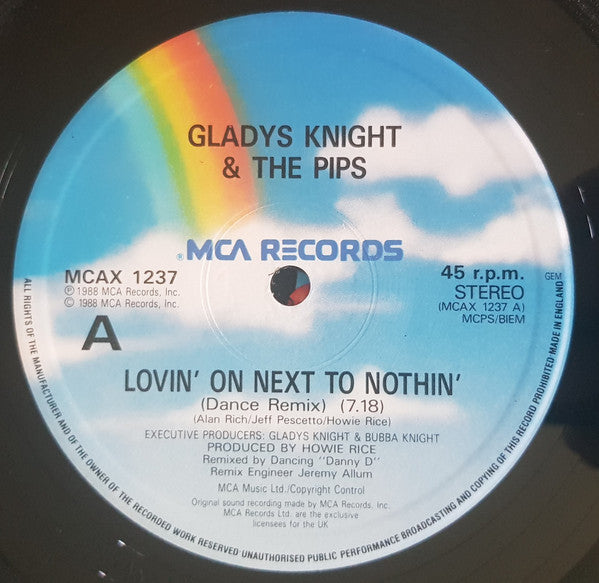 Gladys Knight And The Pips : Lovin' On Next To Nothing (12")