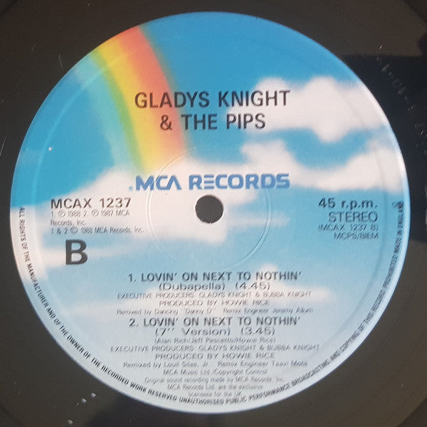 Gladys Knight And The Pips : Lovin' On Next To Nothing (12")