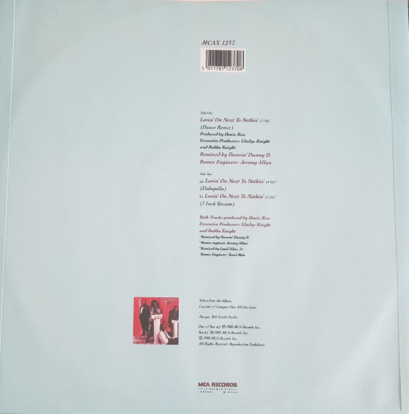 Gladys Knight And The Pips : Lovin' On Next To Nothing (12")