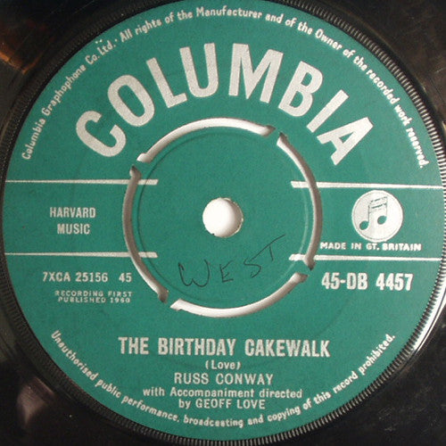 Russ Conway : Lucky Five / The Birthday Cakewalk (7")