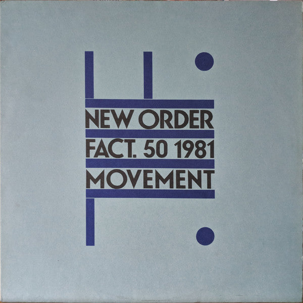 New Order : Movement (LP, Album, A2,)