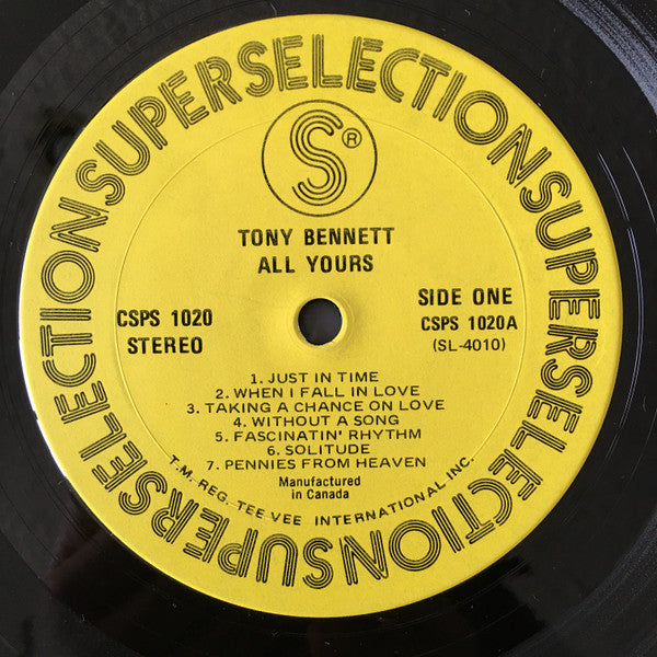 Tony Bennett : All Yours (LP)