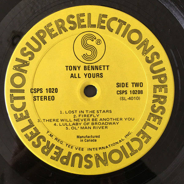 Tony Bennett : All Yours (LP)