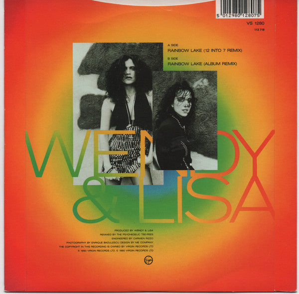 Wendy & Lisa : Rainbow Lake (7", Single)