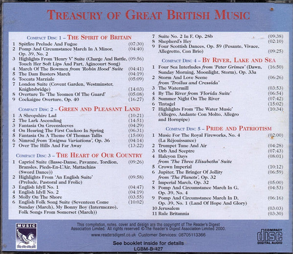 Various : Treasury Of Great British Music (5xCD, Comp)