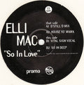 Elli Mac : So In Love (12", Single, Promo)