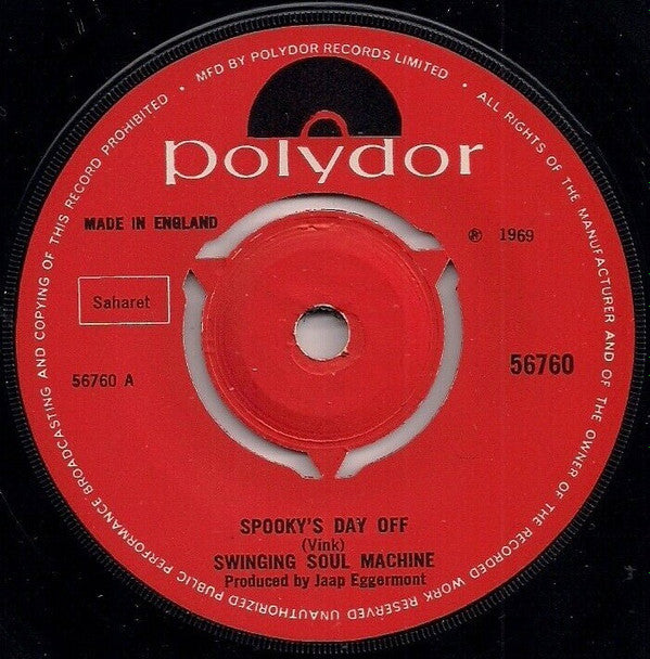 Swinging Soul Machine : Spooky's Day Off  (7", Sah)