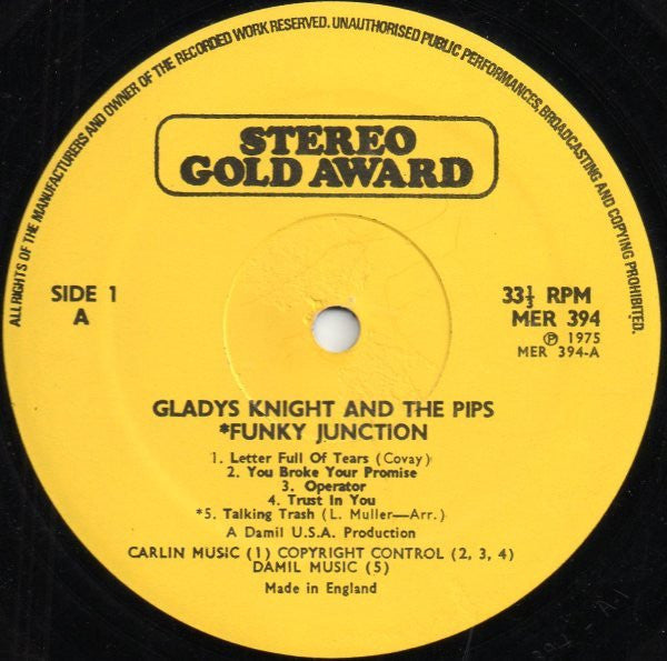 Gladys Knight And The Pips (2) With Guests Funky Junction (2) : Especially For You.... (LP)