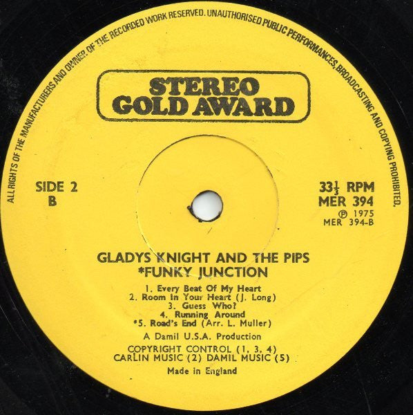 Gladys Knight And The Pips (2) With Guests Funky Junction (2) : Especially For You.... (LP)