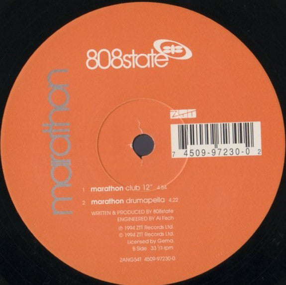 808 State : Bombadin (12", Single)