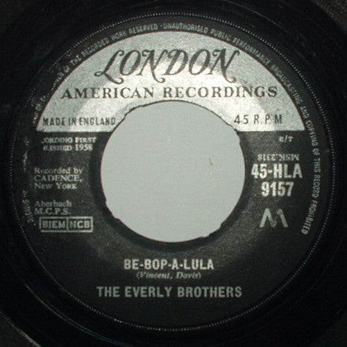 Everly Brothers : Be Bop A-Lula / When Will I Be Loved (7")