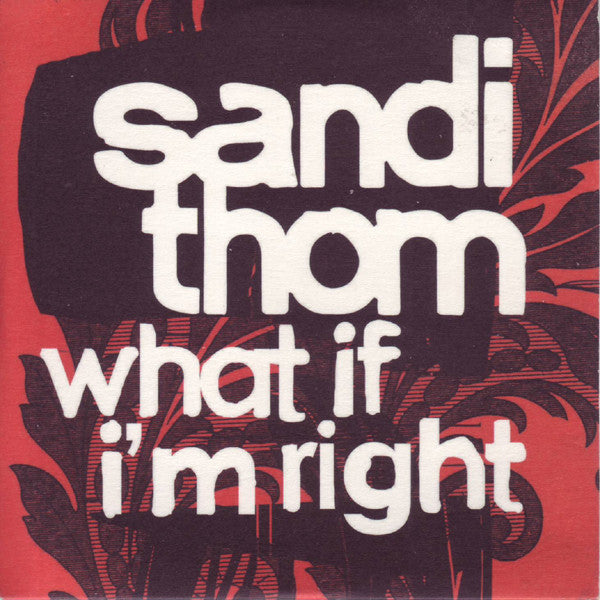 Sandi Thom : What If I'm Right (CD, Single, Promo)