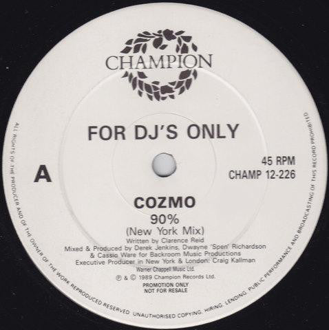 Cozmo : 90% (12", Promo)