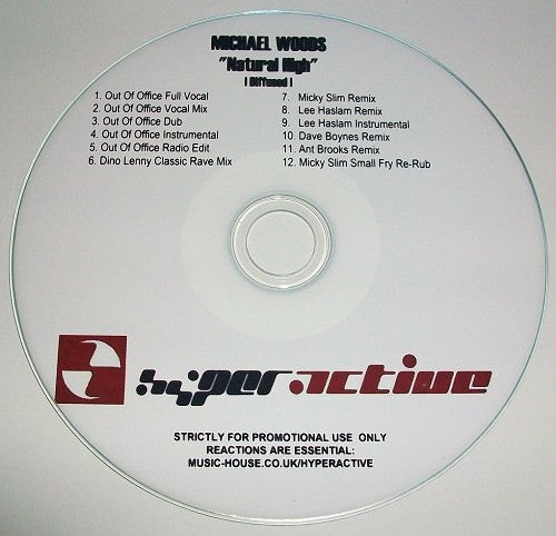 Michael Woods : Natural High (CDr, Promo)