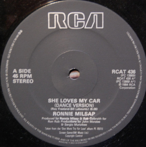 Ronnie Milsap : She Loves My Car (12")