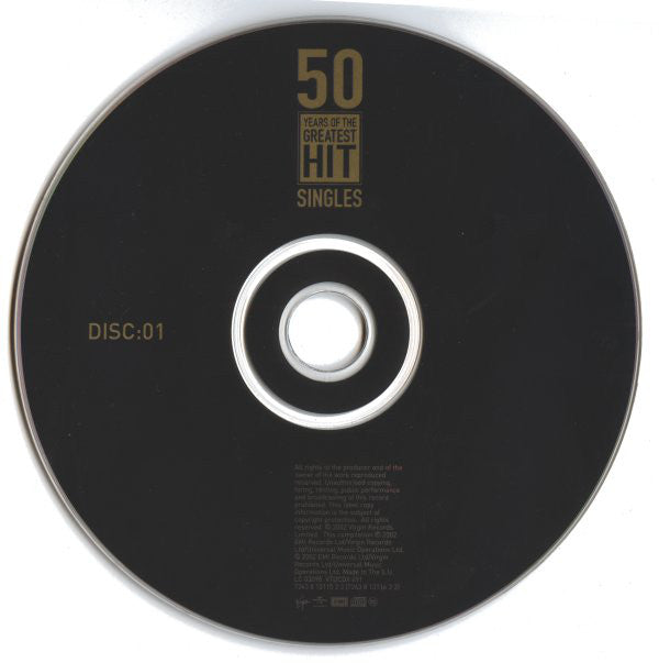 Various : 50 Years Of The Greatest Hit Singles (2xCD, Comp)