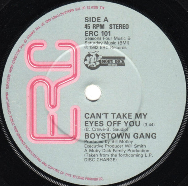 Boys Town Gang : Can't Take My Eyes Off You (7", Single)