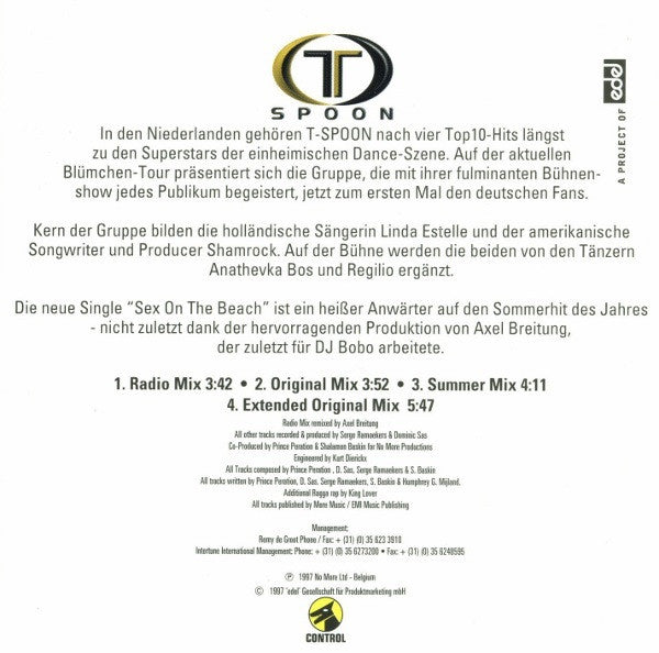 T-Spoon : Sex On The Beach (Minimax, Single)