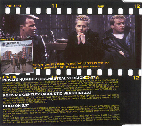911 (4) : Private Number (CD, Single, CD2)