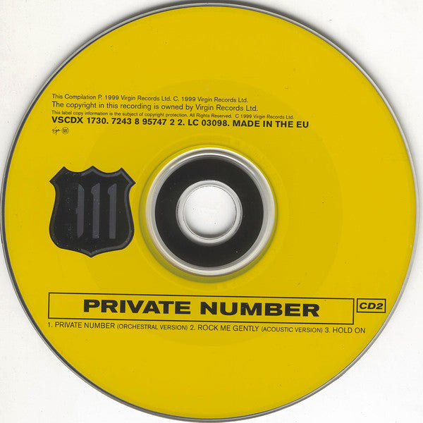 911 (4) : Private Number (CD, Single, CD2)