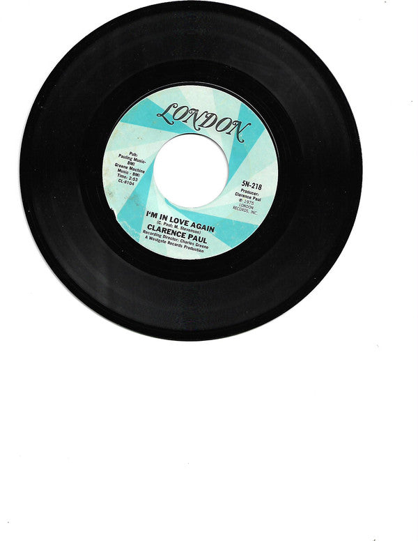 Clarence Paul : I'm In Love Again (7")