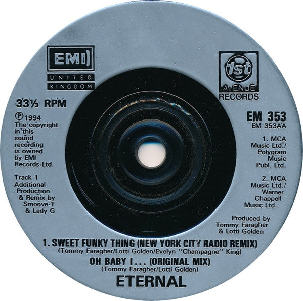 Eternal (2) : Oh Baby I ... (7", Single)