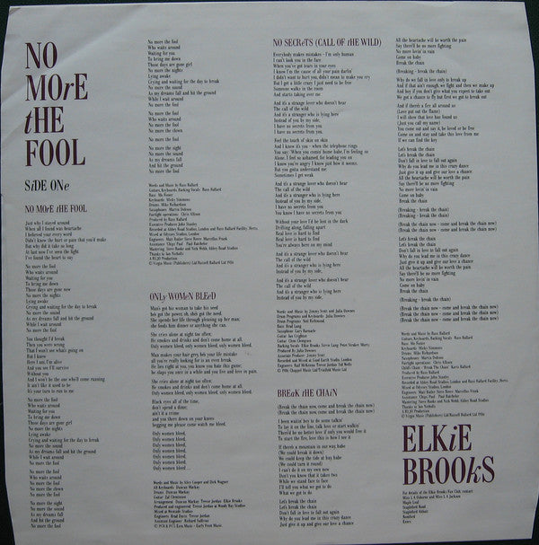 Elkie Brooks : No More The Fool (LP, Album)