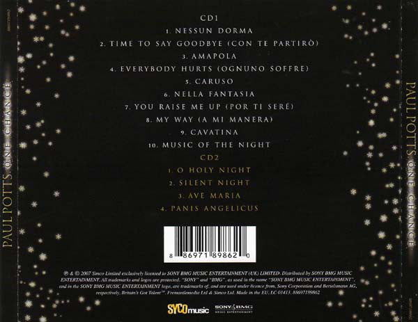 Paul Potts (2) : One Chance (Christmas Edition) (2xCD, Album, Ltd)