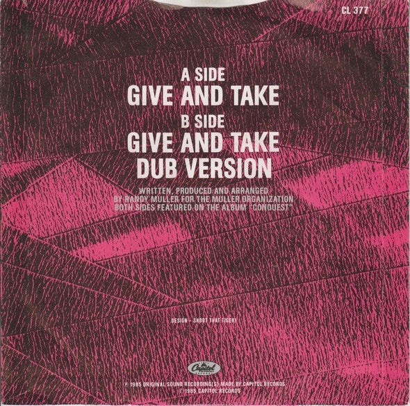 Brass Construction : Give And Take (7", Single)