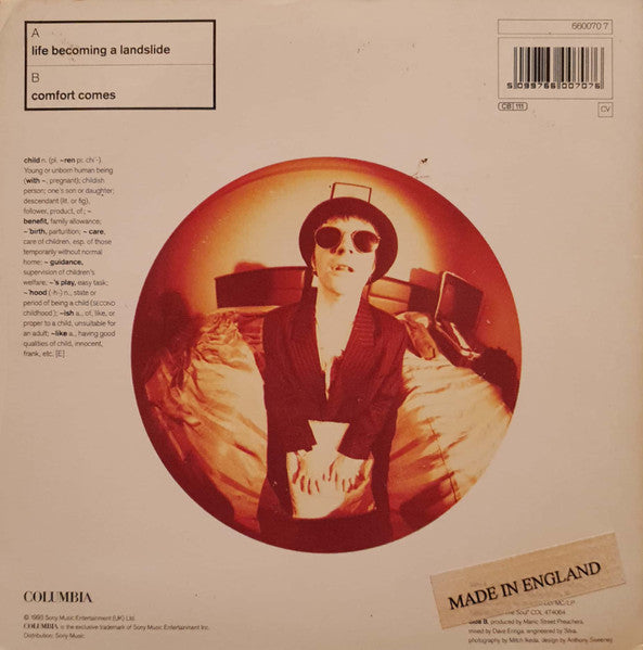 Manic Street Preachers : Life Becoming A Landslide EP (7", EP, Ltd, Pin)