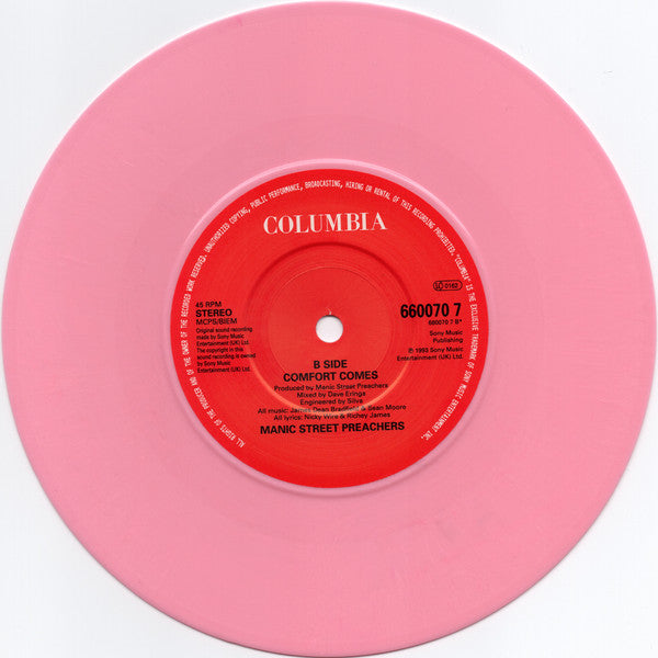 Manic Street Preachers : Life Becoming A Landslide EP (7", EP, Ltd, Pin)