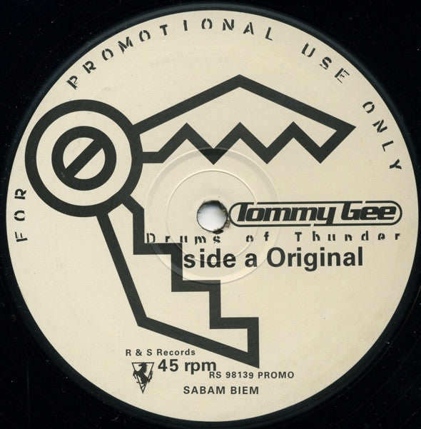 Tommy Gee : Drums Of Thunder (12", Promo)