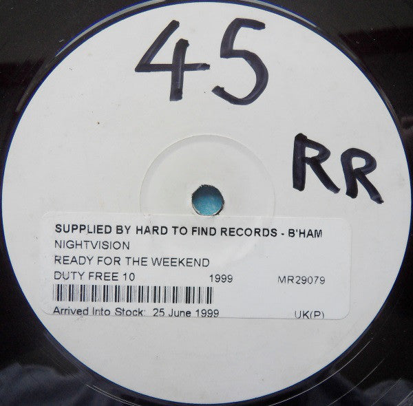 Nightvision : Ready For The Weekend (12", Promo, W/Lbl)