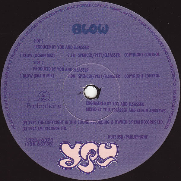 You : Blow (12", Promo)