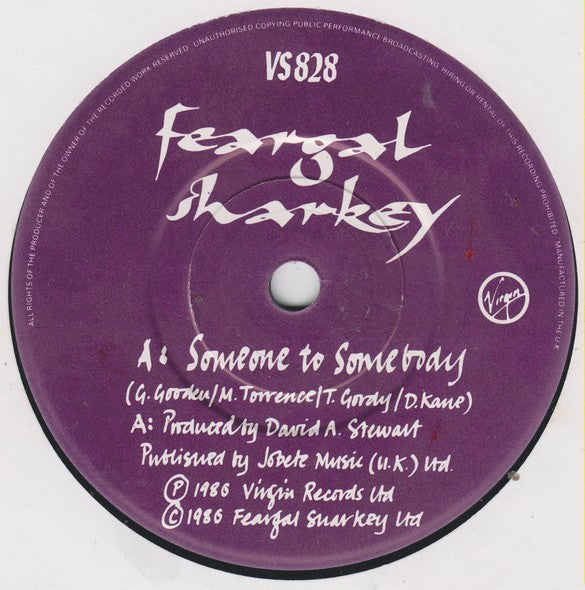Feargal Sharkey : Someone To Somebody (7", Single)